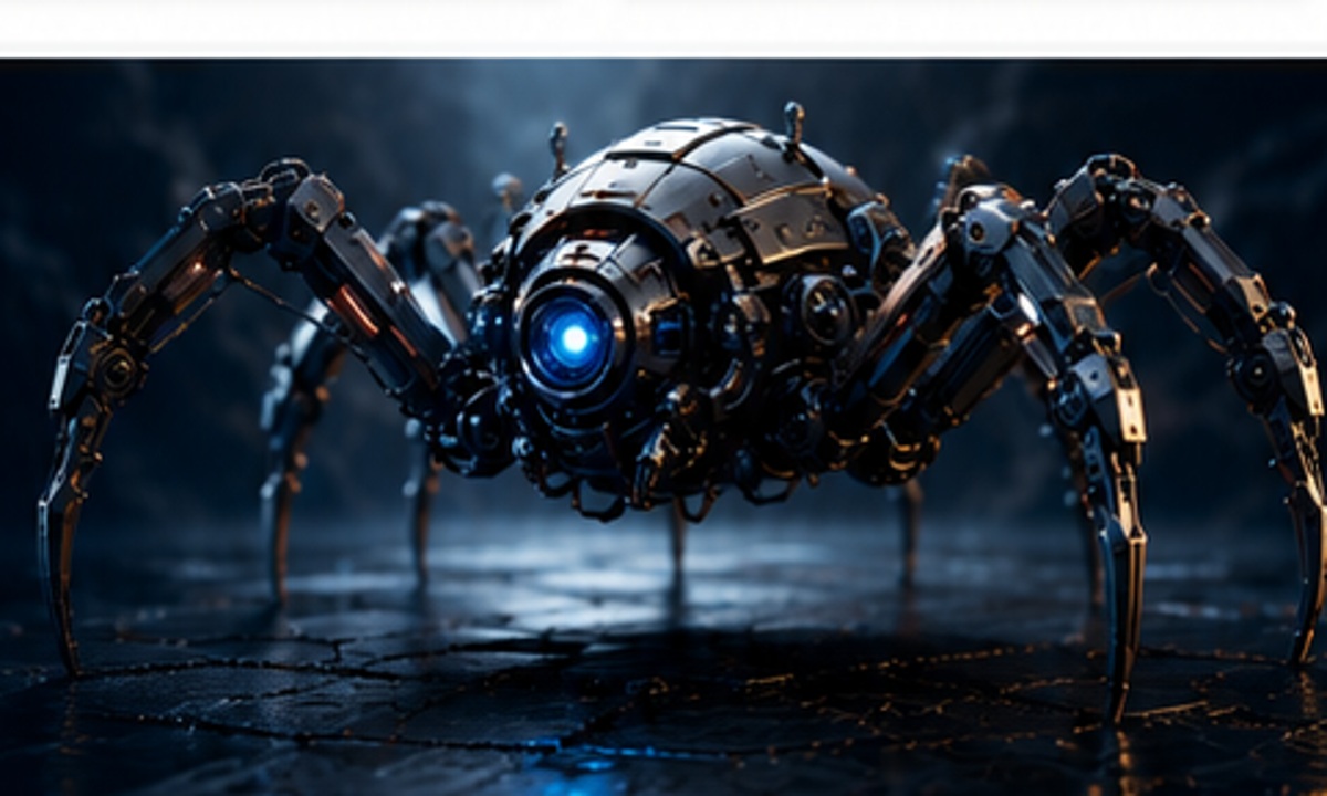 DoorFall custom crawler represented as a cinematic mechanical spider